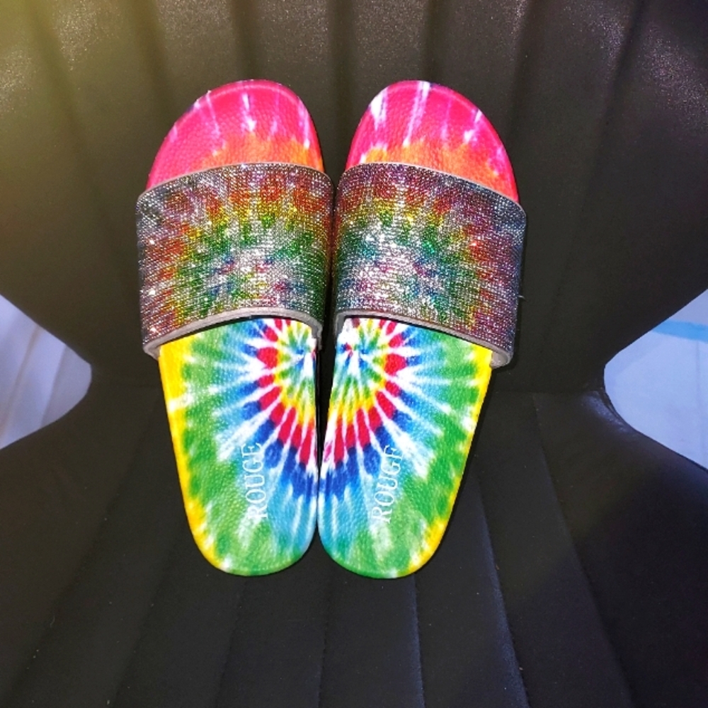 Ladies rainbow platform shoes